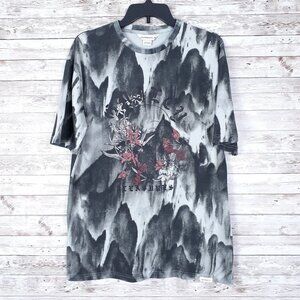 Eleven Paris Mens Shirt M Tie Dye Skull Guilty Pleasures 819